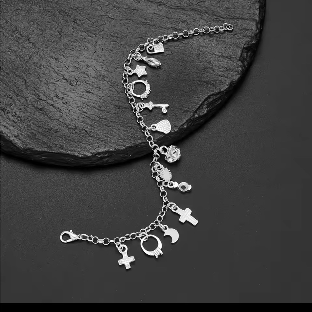 Silver Tone Charm Bracelet - Picture 3 of 4